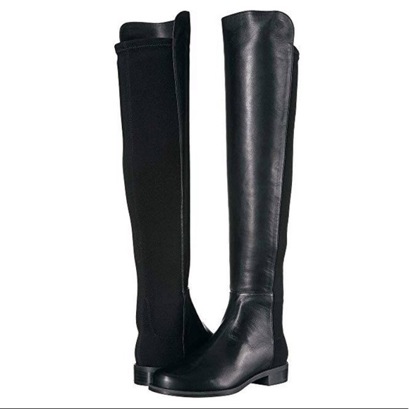 Stuart Weitzman Shoes - Stuart Weirzman 50/50 Boots - Black Napa Leather
